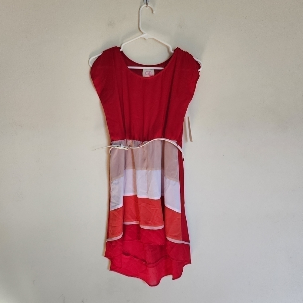 GB girls Tangerine Tango High-low Spring & Summer Friendly Dress size Large